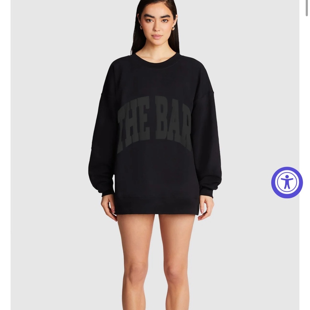 Black Oversized Sweatshirt